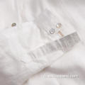 Chemises décontractées à manches longues blanches pour femmes